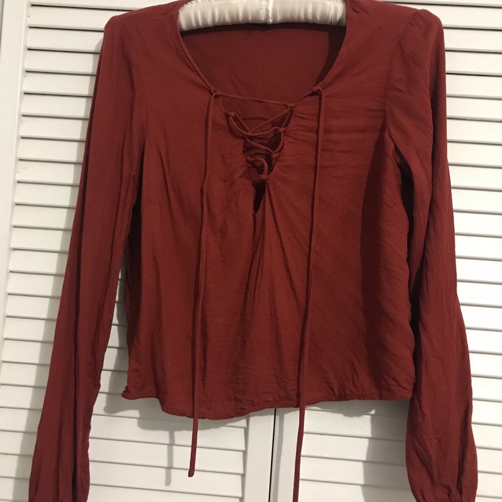 Forever 21 Burgundy Top Size S